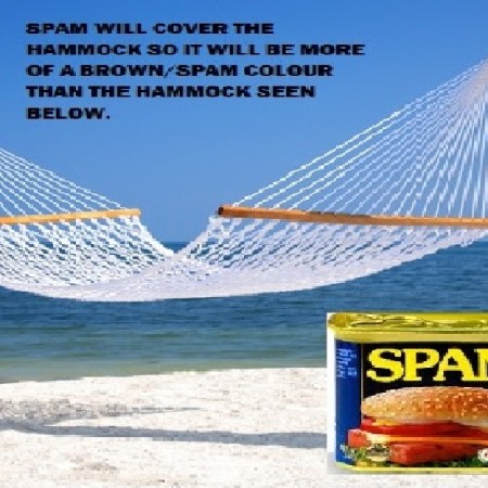 The Spammock (a hammock made of Spam)
