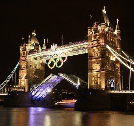 Tower Bridge during the 2012 London Olympics