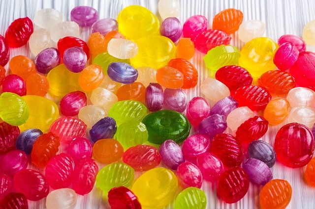 A selection of colourful sweets