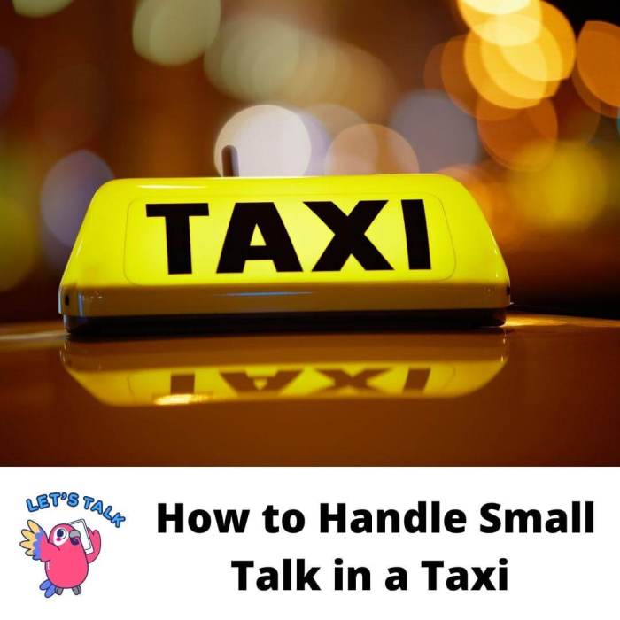 How to deal with small talk in a taxi