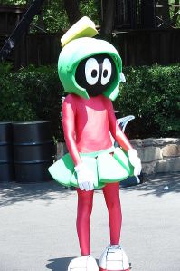 Marvin during a publicity visit to Mars, shortly before his decapitation.