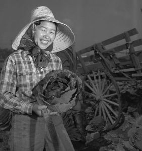 No one should be this happy with a cabbage.