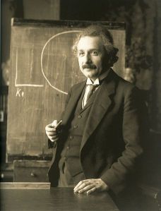 Einstein; "O'reet?"