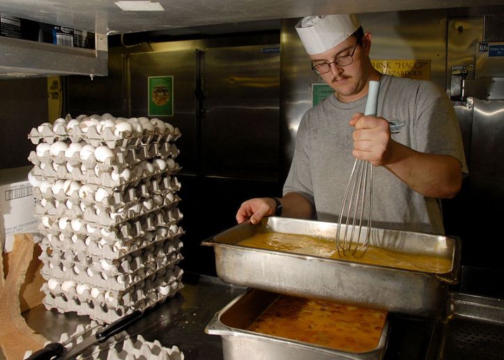 As you can see, some chefs can't even begin their shift without 7,000 spare eggs. 