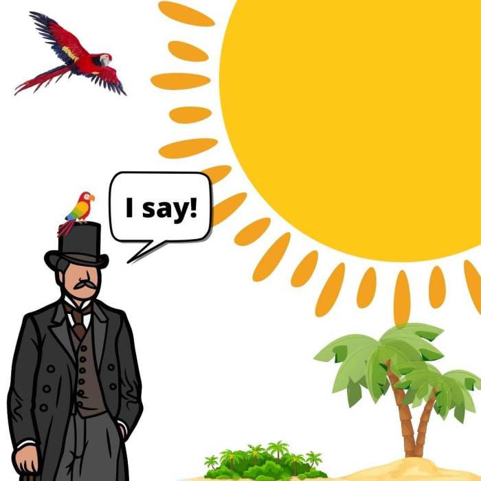 A British gentleman attempting to handle a summer heatwave