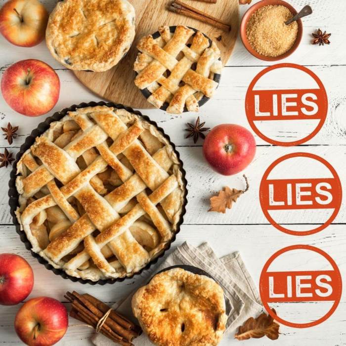What if lies were pies?