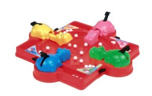 Don't let them see the whites of your eyes!