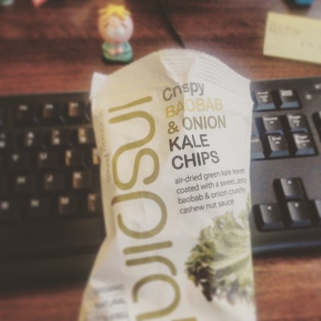 Crispy Baobab and Onion Kale Chips