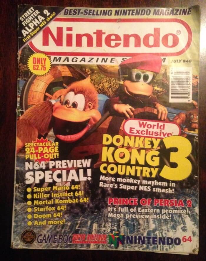 NMS July Issue 46 in 1996 with Donkey Kong Country 3