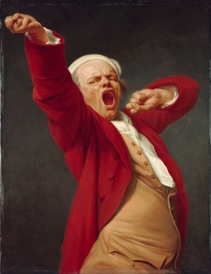 Pandiculation - Joseph Ducreux's self portrait