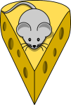 Cheese with mouse