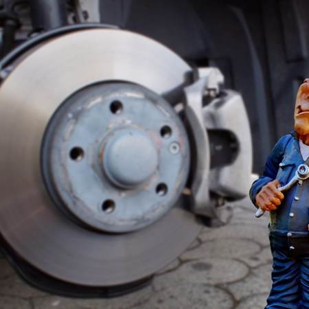 A brake with a min wincing about how badly it's gone