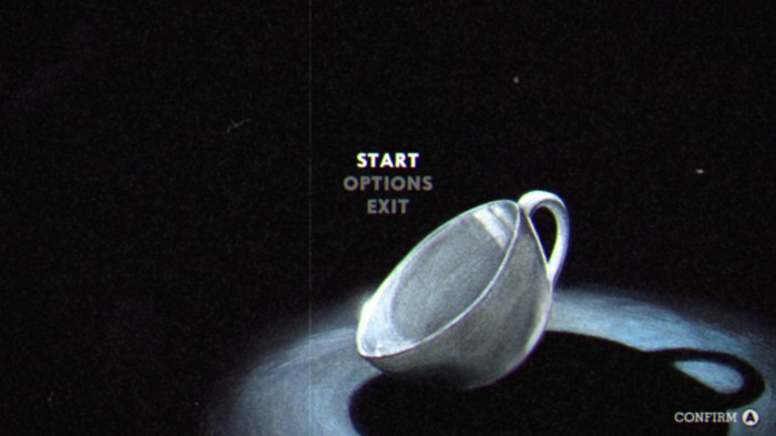 Cupyhead intro screen