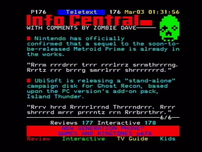 Zombie Dave News
