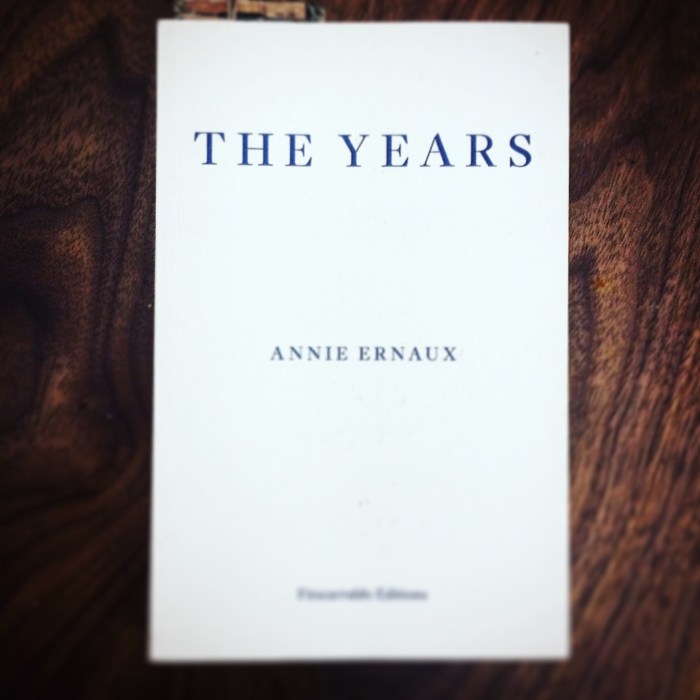 The Years by Annie Ernaux