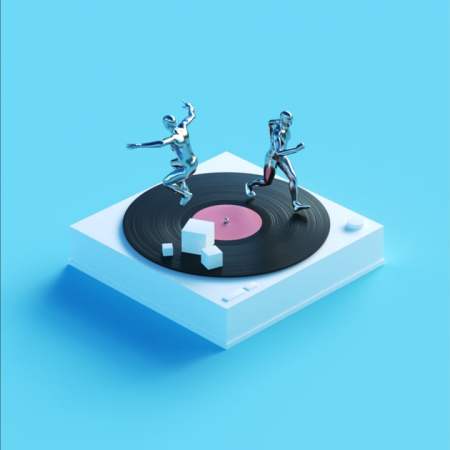 Remi Cabarrou vinyl painting