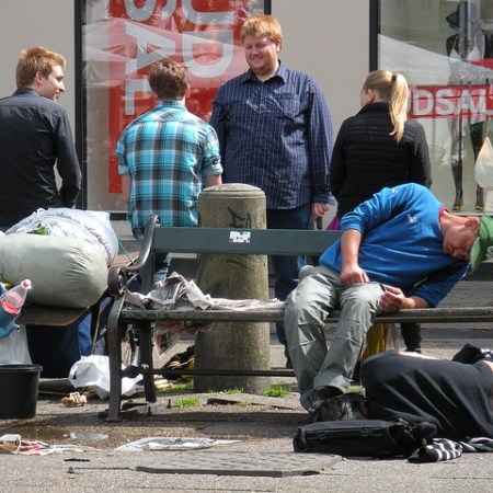 Chavs slumped over unconscious