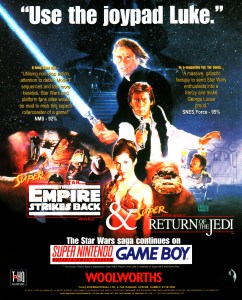 Star Wars SNES advert