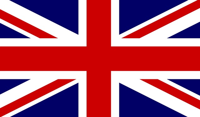 Union Jack flag of England