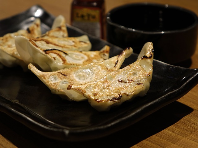 Gyōza - dumplings that have been fried