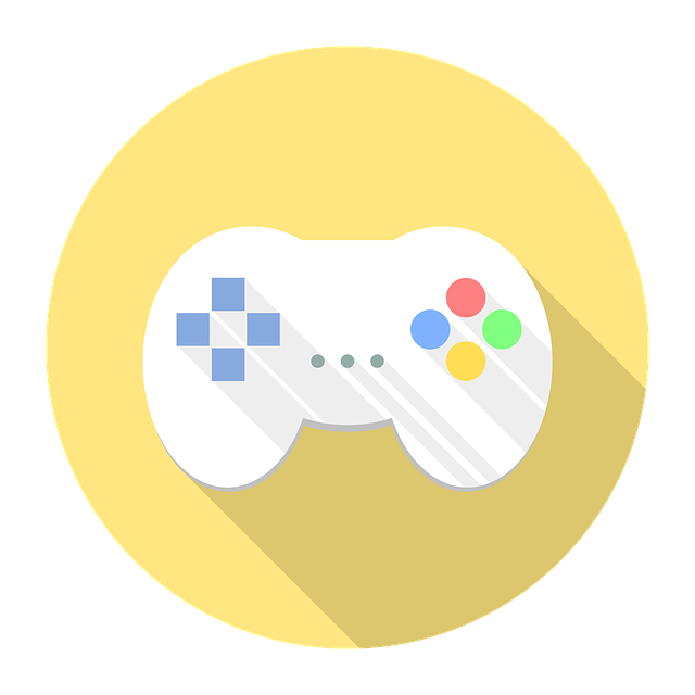 Gamepad with yellow in the background