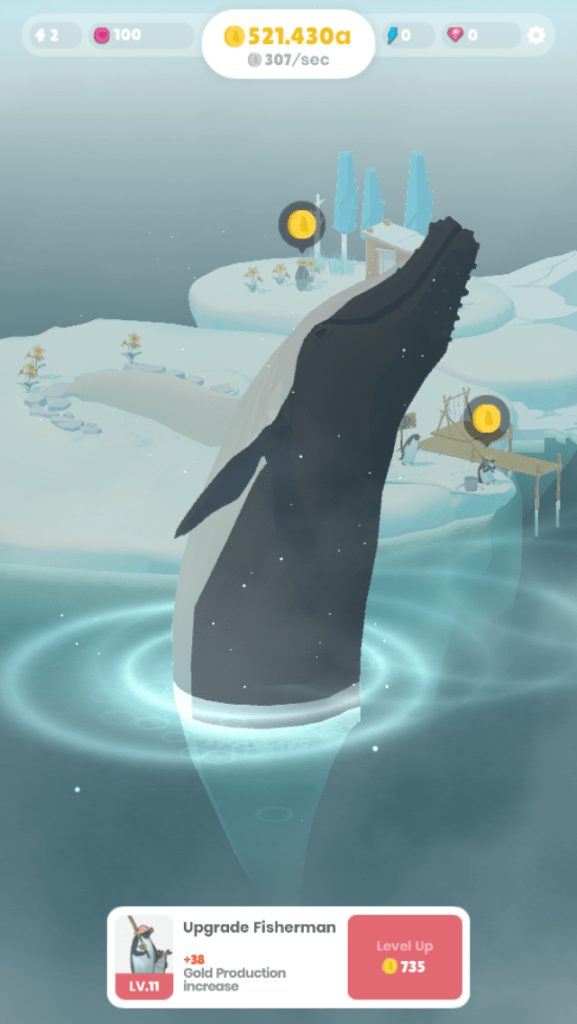 Whale in Penguin Isle