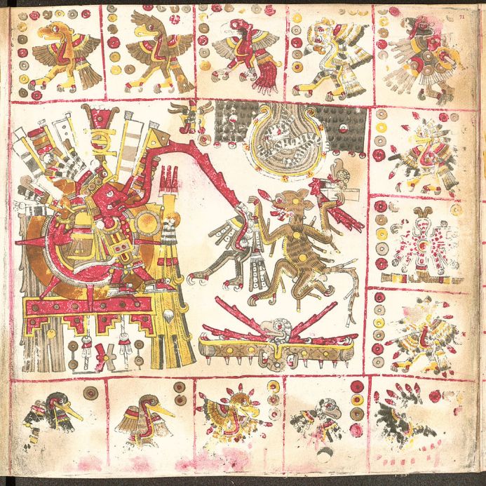 A page from the Codex Borgia - circa BC 1500
