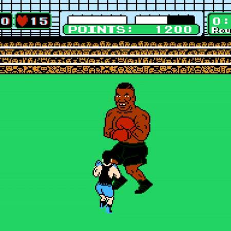 The player fighting Mike Tyson in the NES game Punch-Out!!