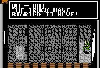 Uh - oh! The truck have started to move!