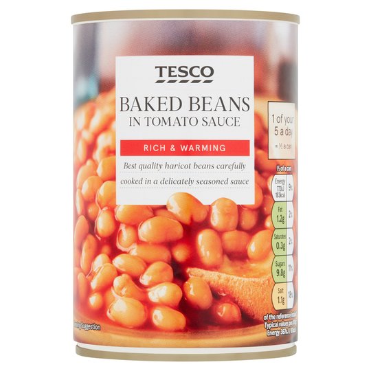 Tesco baked beans in tomato sauce