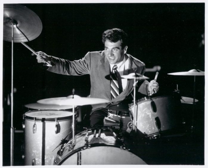Gene Krupa playing the drums