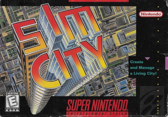 SimCity on the Super Nintendo