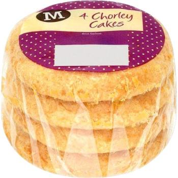 Four Chorley Cakes in a packet
