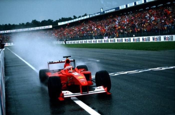 Rubens Barrichello wins at Hockenheim in 2000 for Ferrari