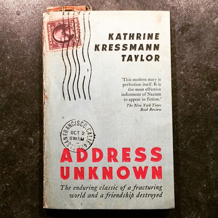 Address Unknown by Kathrine Kressman Taylor