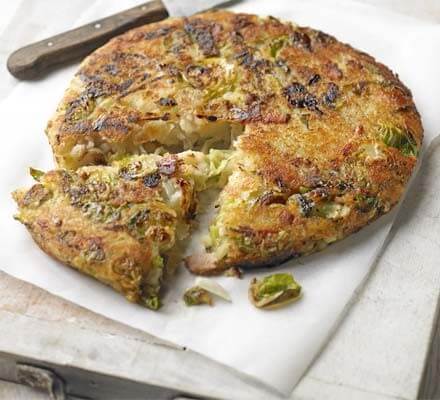 Bubble and squeak, the breakfast dish made from cabbage and mashed potato