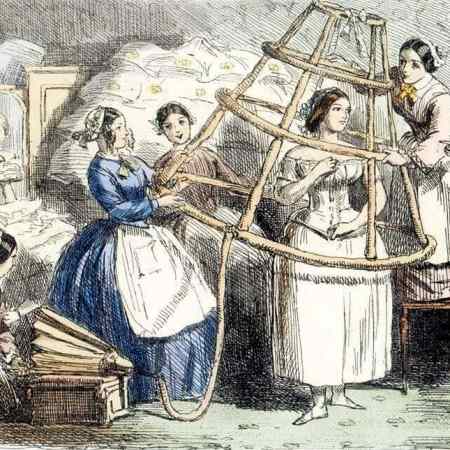 Punch's satirical picture of a Victorian-era crinoline