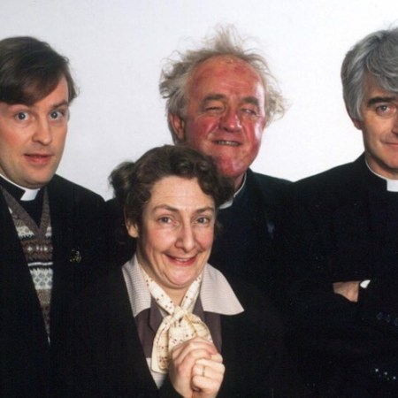 The cast of Father Ted