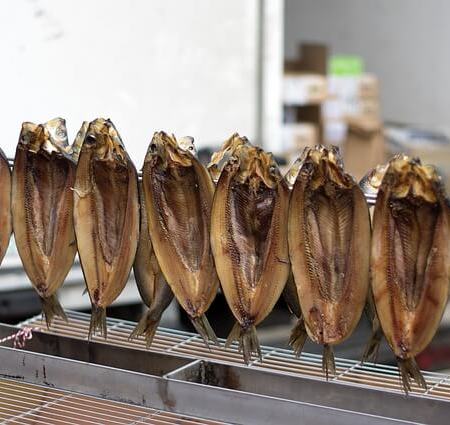 An assortment of fresh kippers