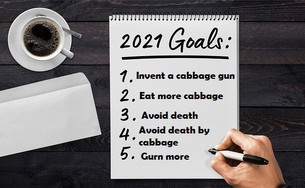 New Year's resolution list for 2021
