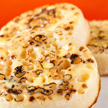 A selection of crumpets