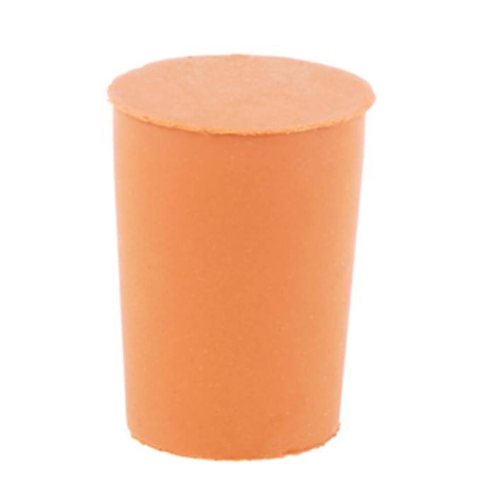 An orange rubber bung
