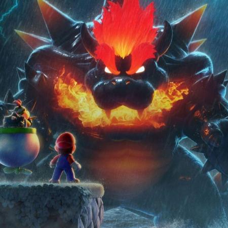 Bowser looking imposing as a monster in Bowser's Fury