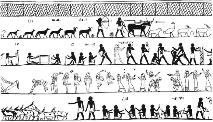 Ancient Egyptian jugglers