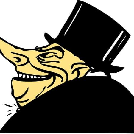 A miser (miserable git) being snide