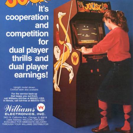 Joust the arcade game advertisement