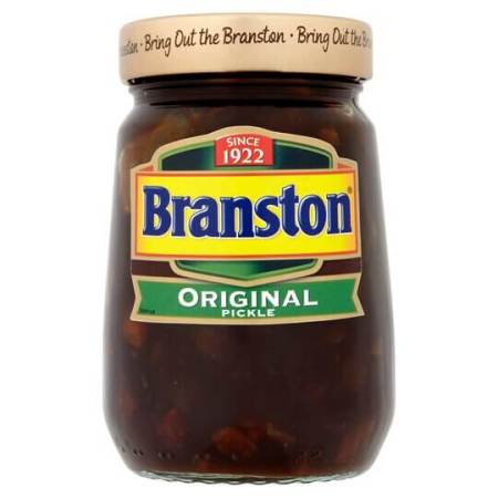 A jar of Branston Pickle