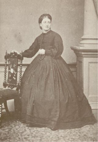 Isabellla Beeton in a crinoline