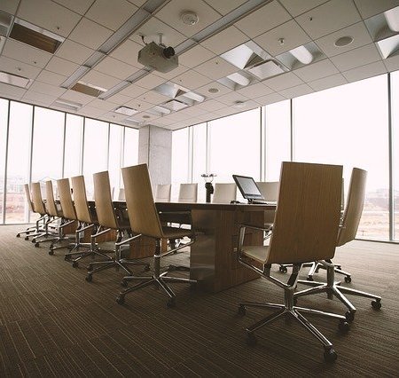 An empty business meeting room