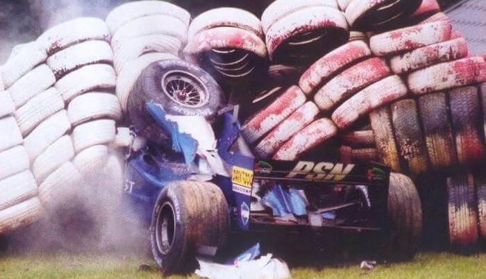 Luciano Burti at Spa in 2001